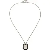 Armani Exchange Ketting zwart / zilver