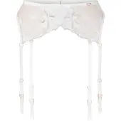 Hunkemoller Jarretels 'Anouk' goudgeel / wit