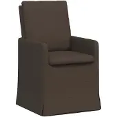 vidaXL Eetstoelen 2 st Linnen Donkergrijs 57 x 67 x 98 cm