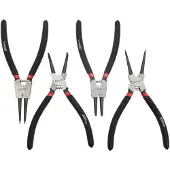 GEKO Circlip tangen set - CrV staal - Antislip handgrepen - 200mm - 4-delig