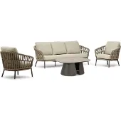 Coco Viento/Miyoura stoel-bank loungeset 4-delig