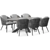 Santika Furniture Santika Marani/Lunea 240x120 cm dining tuinset 7-delig