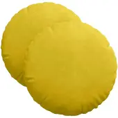 vidaXL Zitkussens 2 pcs Geel Ø 40 x 13 cm Fluweel
