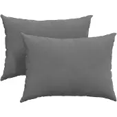 vidaXL Zitkussens 2 pcs Donkergrijs 70 x 50 cm Stof