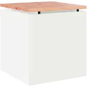vidaXL Tuinbank Wit 40 x 40 x 43 cm Staal