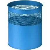 V-Part - Geperforeerde papierbak 30 liter - Blauw - Prullenbak