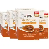 Gourmet 4x Kattenvoer Nat Soup Royale Rund 6x45 gr