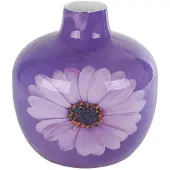 VAN MANEN Vaas Gerbera paars metaal decoratief speelgoed 18x18x18cm.
