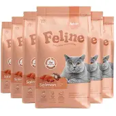 Hobby First 6x Kattenvoer Droog Adult Zalm 1,5 kg