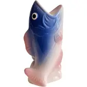 Kitsch Kitchen kandelaar vis blauw/roze