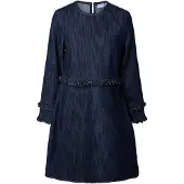 Pieces Jurk 'PCGeggo' blauw denim