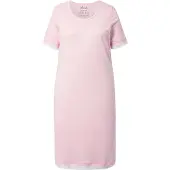 Ulla Popken Nachthemd rosé / wit