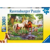 Ravensburger puzzel Wilde Paarden Bij De Rivier - Legpuzzel - 300XXL stukjes