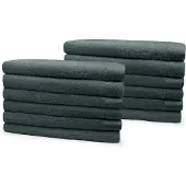Eleganzzz Badstof Badlaken 100% Katoen 70x140cm - olive green - Set van 12