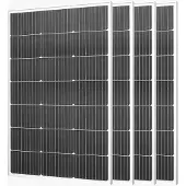 Vevor Monokristallijne zonnepanelen 100W 4-pack