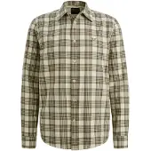 PME Legend Overhemd 'Shirt with check pattern' beige