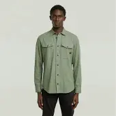 G-Star Overhemd 'Marine Slim Shirt' groen