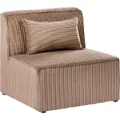 Beliani LEMVIG - Zitmodule - Zandbeige - Corduroy
