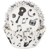 House of Marie Cupcake Vormpjes - Music Notes - pk/50 - Baking Cups voor Muffins en Cupcakes