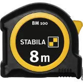 Stabila BM 100 (mm) 19579 Rolmaat 8 m ABS
