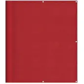 vidaXL Balkonscherm Rood 120x800 cm 100% Polyester Oxford