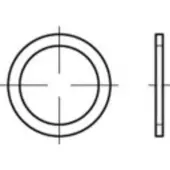 Toolcraft TO-5454447 Afdichtring 22 mm DIN 7603 Koper 100 stuk(s)