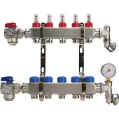 U-Tube Systems Open Regular RVS Verdeelunit 8 Groeps