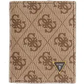 GUESS Leren portemonnee Milano Bifold Wallet Beige / Brown Lichtbruin