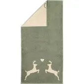 Cawö Douchelaken Alpenchic Edition Deer Swiss Pine