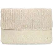 Manfield Beige suède clutch | Maat Onesize