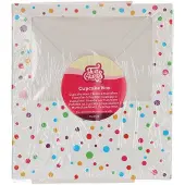 Funcakes Cupcake Doos voor 6 Cupcakes of Muffins - Confetti - 3 Stuks - Cupcake Bewaardoos
