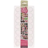 Funcakes Chocolade Mal - Twist Swirl - Transparant - Chocoladevorm - Bakvorm Chocolade