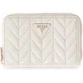 GUESS portemonnee Cheryl SLG Zip Around Wallet Stone crème