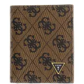 GUESS Leren portemonnee Milano Bifold Wallet Coffee bruine