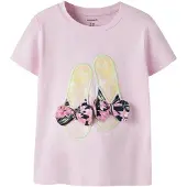 Name it Shirt 'NMFFOSAZ' pasteelgeel / limoen / pastelroze / zwart