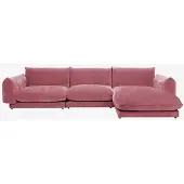 Sissy-Boy Countess 4-zits bank chaise longue rechts Artic Rosehip