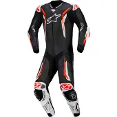Alpinestars GP Tech V5, leren pak 1st. geperforeerd ,Zwart/Wit/Neon-Rood ,52