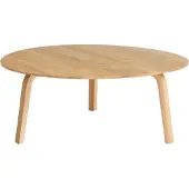 HAY Bella Salontafel Lacquered Solid Oak | Ø 80 cm x H 32 cm