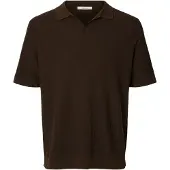 Selected Shirt 'SLHMattis' donkerbruin