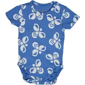 Hummel Rompertje/body 'Mini Bold Bee' donkerblauw / wit