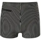 Schiesser Zwemshorts ' Ocean Swim ' zwart / wit