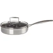 Le Creuset Hapjespan met Porcheerinzet Ø20cm/1.5L 'Classic 3-ply RVS'