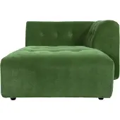 HK Living Vint Bank Element - Divan Rechts - Royal Velvet - Groen