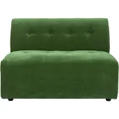 HK Living Vint Bank Element - 1,5-zitsbank Middenstuk - Royal Velvet - Groen