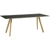HAY Tafel CPH30 Water-Based Lacquered Oak Frame Black L200 x W90 x H74 cm