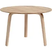 HAY Bijzettafel Bella Coffee Water-Based Lacquered Solid Oak Tabletop And Veneer Legs Ø60 x H39 cm