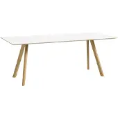 HAY Tafel CPH30 Water-Based Lacquered Oak Frame White L200 x W90 x H74 cm