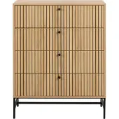 Ebuy24 Lamina Ladekast - 4 Lades - Eiken