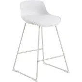 Ebuy24 basic Bele Barkruk Wit - H 66 cm