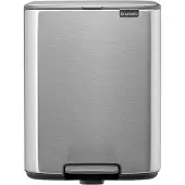 Brabantia Bo Pedaalemmer - 12 liter - Matt Steel Fingerprint Proof